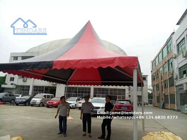 Black And White Roof Pavilion Marquee Tent Easy Setting Up Pagoda For Outdoor Ceremony